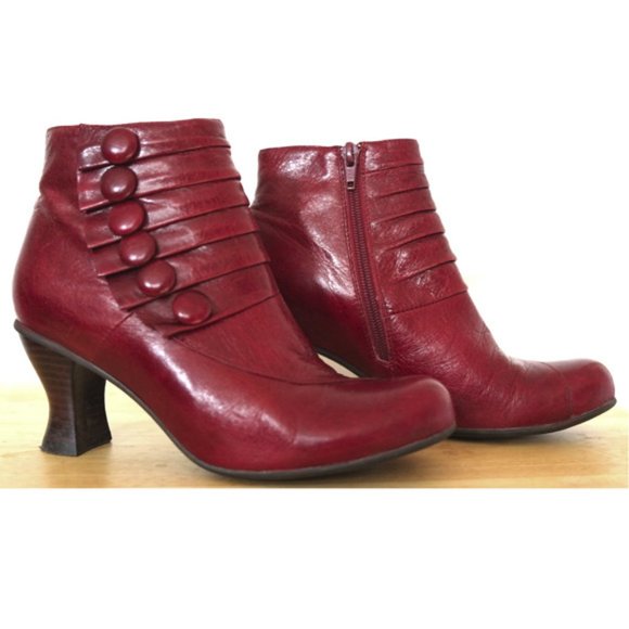 Miz Mooz Red Ankle Alisa Boots - size 6 - Picture 3 of 9